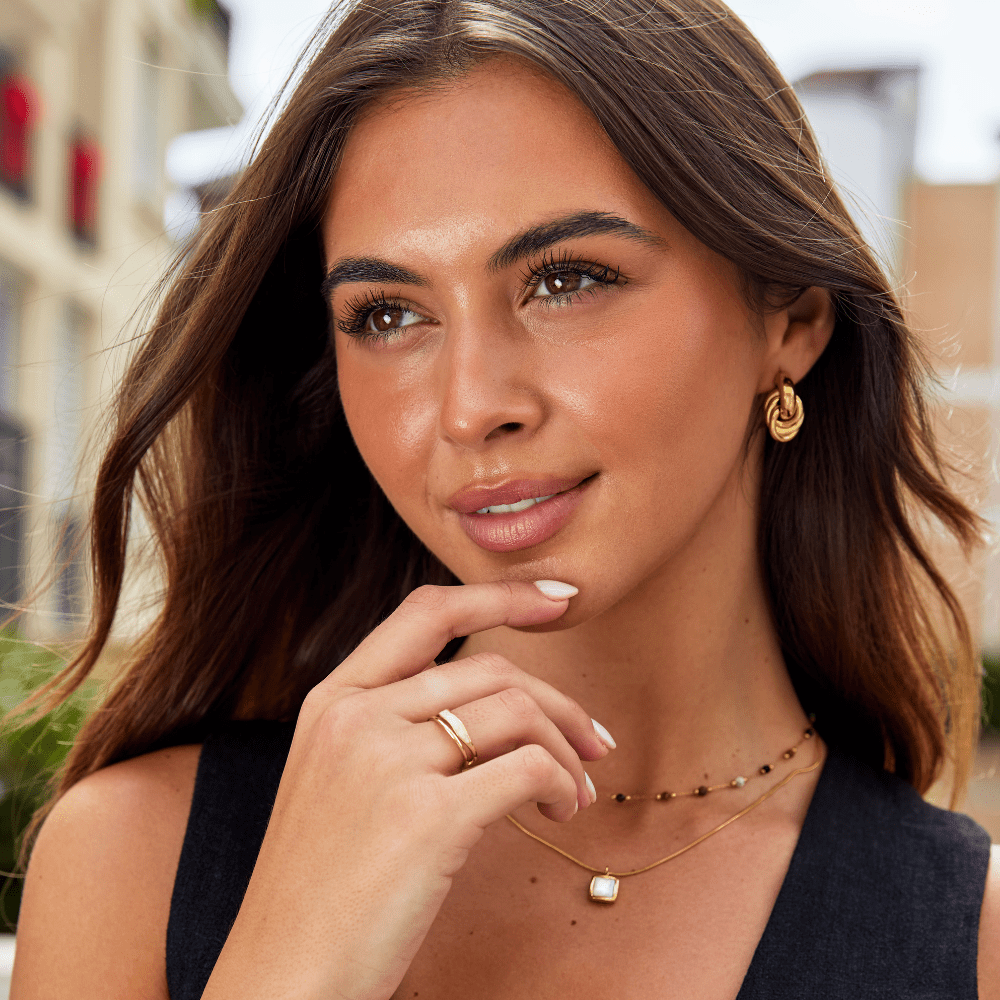 Boucles d'oreilles créoles en or torsadé Sofia