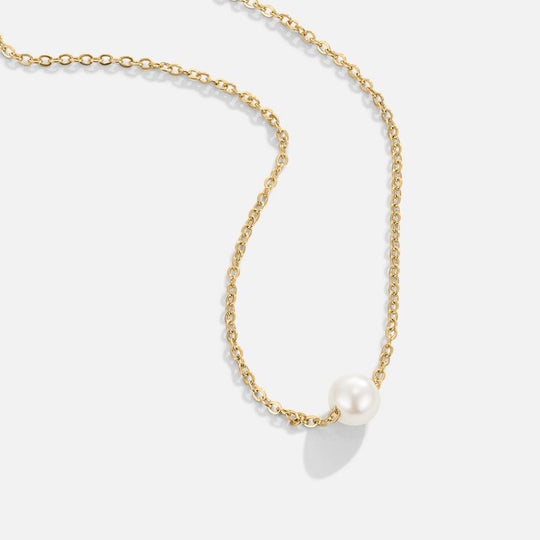 Collier Perle Or Solitaire