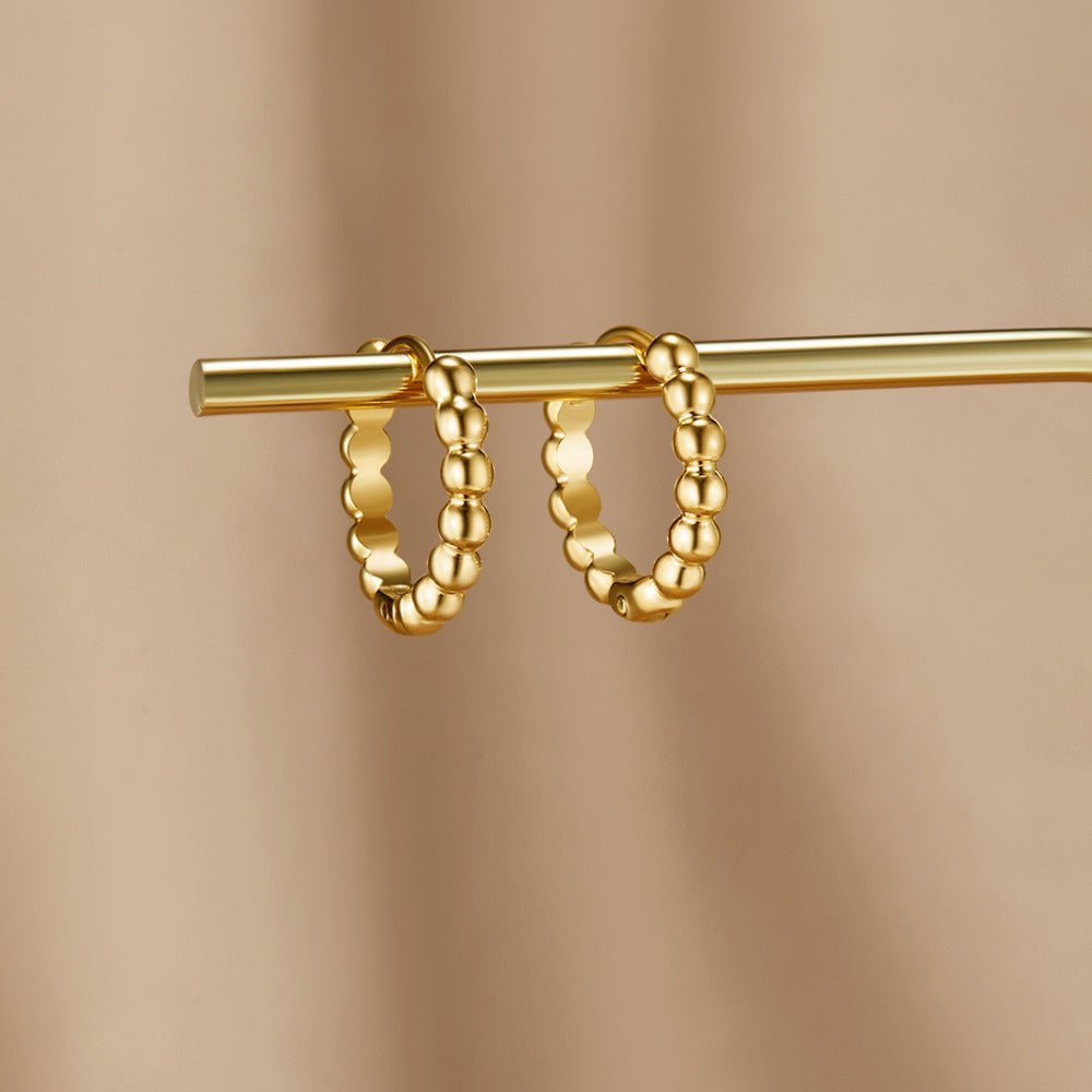 Boucles d'Oreilles Créoles Perles Soraya en Or