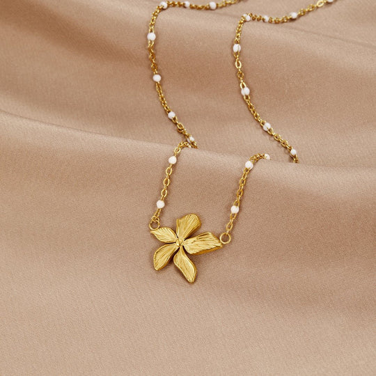 Collier de perles ‘Fleurs de Printemps’