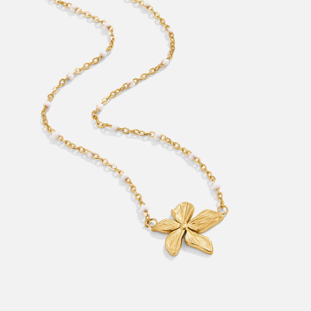 Collier de perles ‘Fleurs de Printemps’