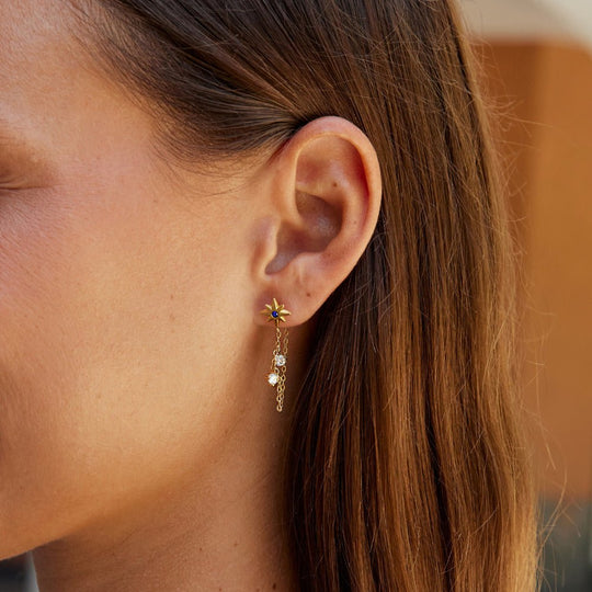 Boucles d'oreilles en cristal Starburst