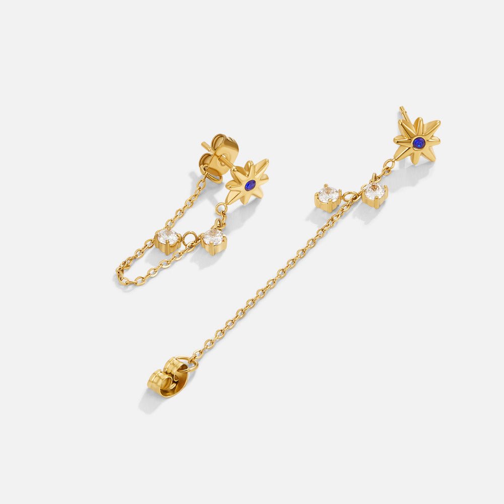 Boucles d'oreilles en cristal Starburst