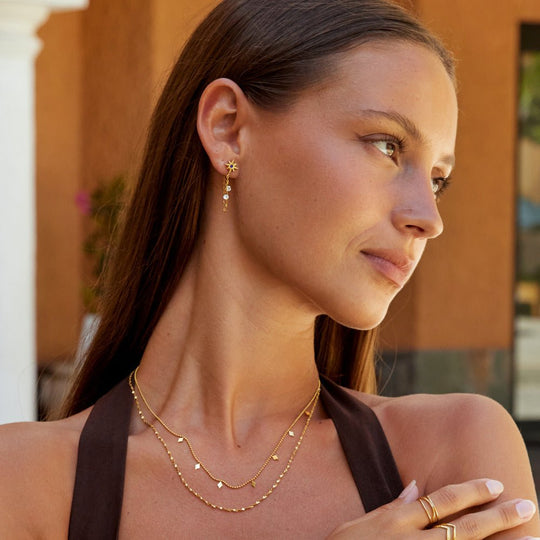 Boucles d'oreilles en cristal Starburst