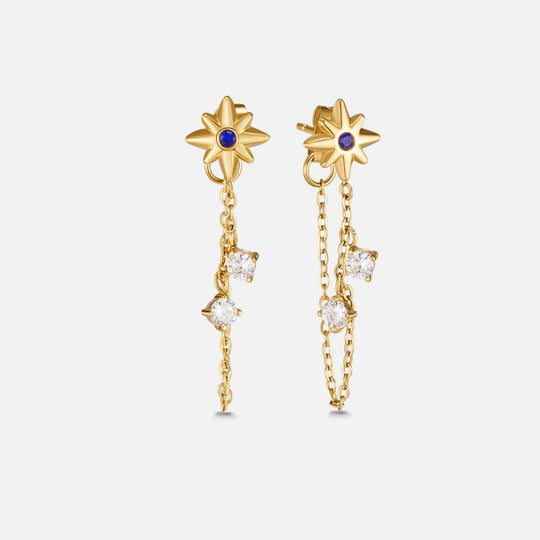 Boucles d'oreilles en cristal Starburst