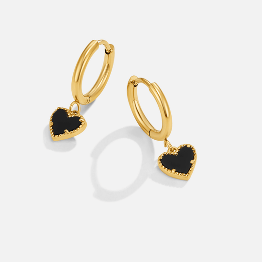 Boucles d'oreilles en forme de cœur 'Tainted Hearts'