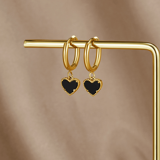 Boucles d'oreilles en forme de cœur 'Tainted Hearts'