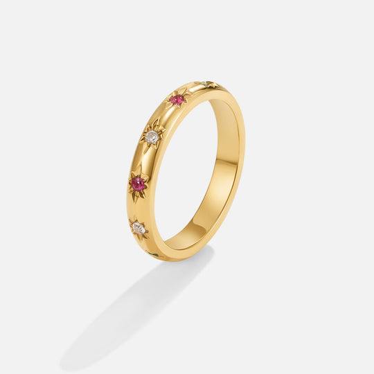Bague en Cristal Arc-en-Ciel Tali