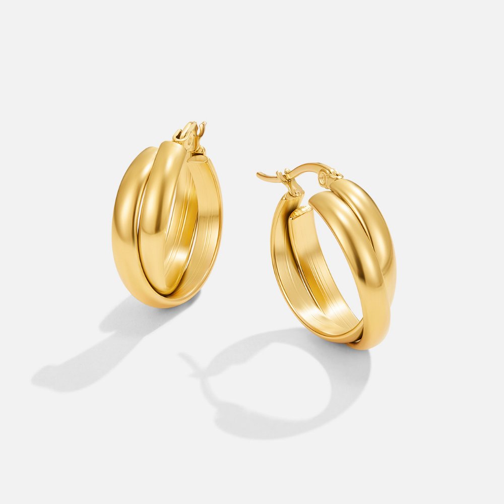 Boucles d'oreilles créoles en or Talia