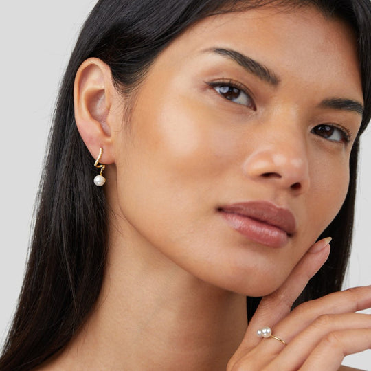 Boucles d'oreilles Tamara Pearl Wave