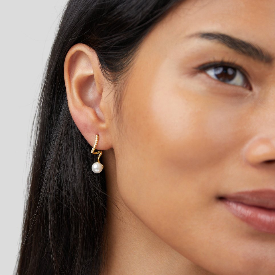Boucles d'oreilles Tamara Pearl Wave