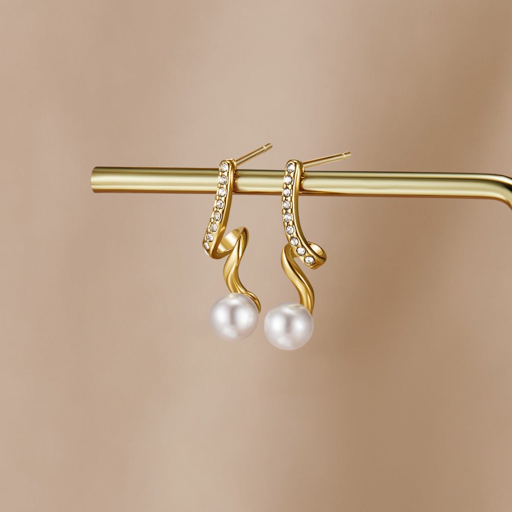 Boucles d'oreilles Tamara Pearl Wave