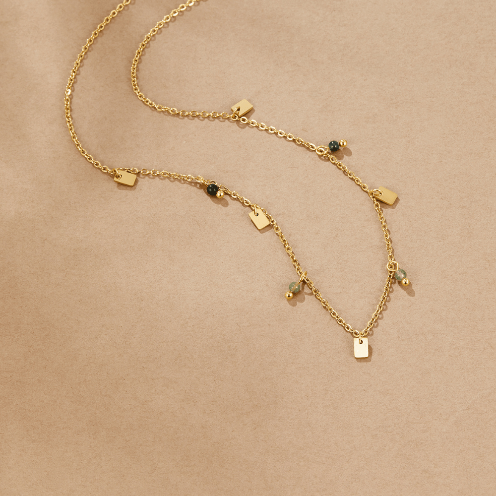 Collier Goutte Carrée Tara Or