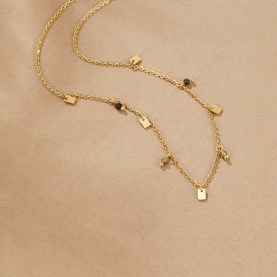Collier Goutte Carrée Tara Or