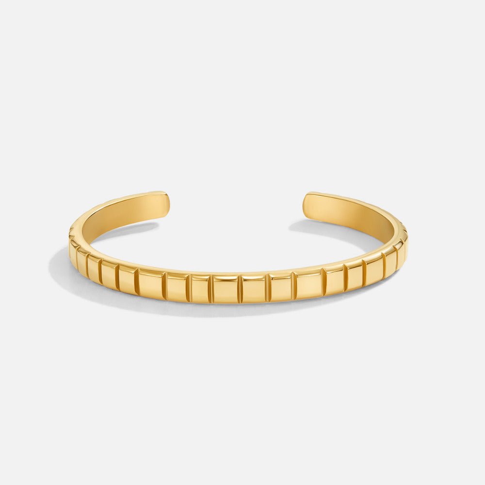 Bracelet en or strié Tasha