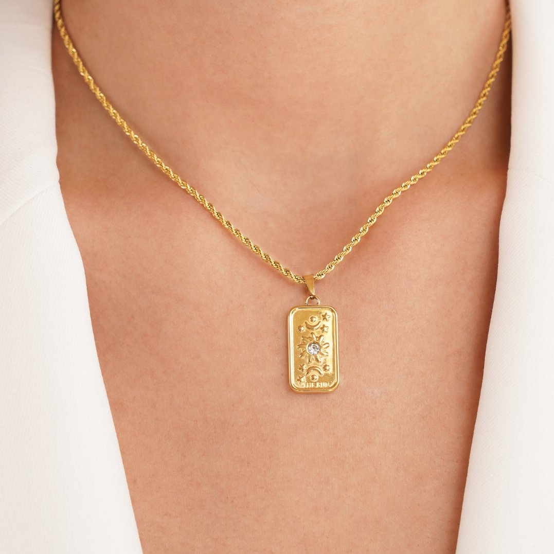 Collier Pendentif Tarot ‘Le Soleil’