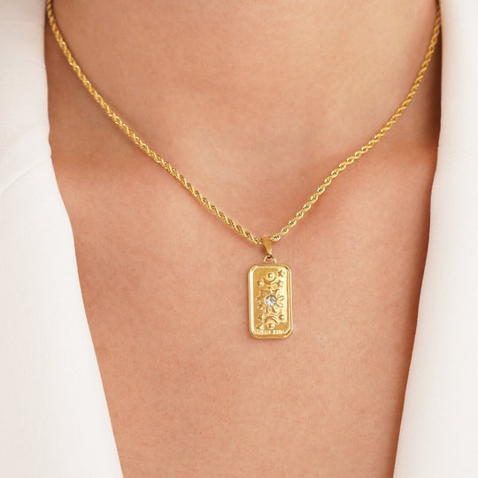 Collier Pendentif Tarot ‘Le Soleil’