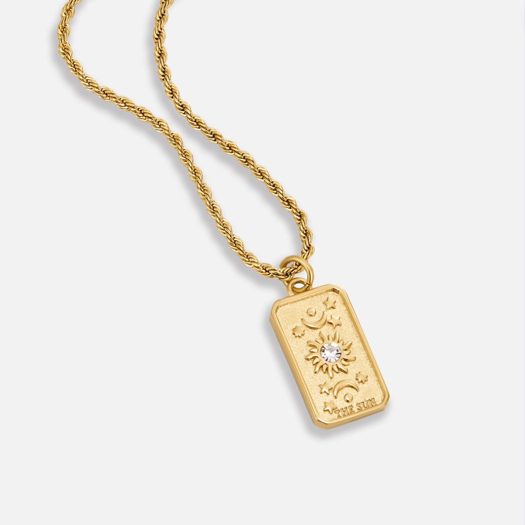 Collier Pendentif Tarot ‘Le Soleil’