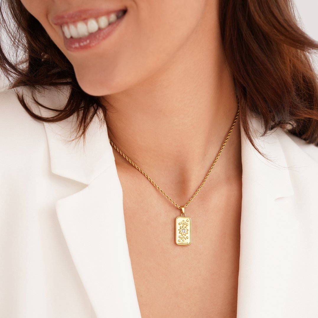 Collier Pendentif Tarot ‘Le Soleil’
