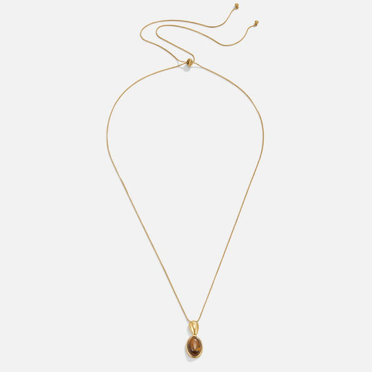 Collier Long en Pierre Oeil de Tigre