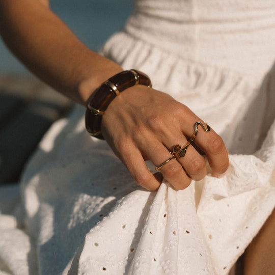 Bague en Pierre Œil de Tigre