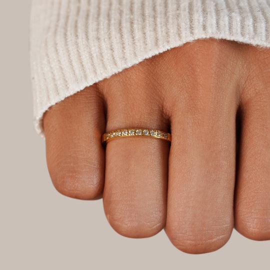 Bague en Cristal 18K Beauté Intemporelle