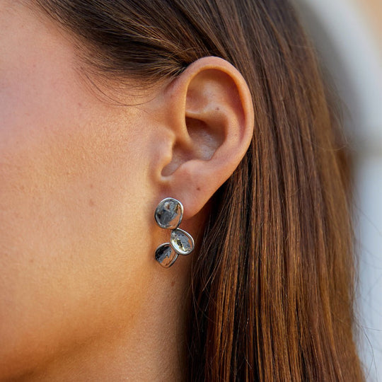 Boucles d'Oreilles Argent Pétales Tori