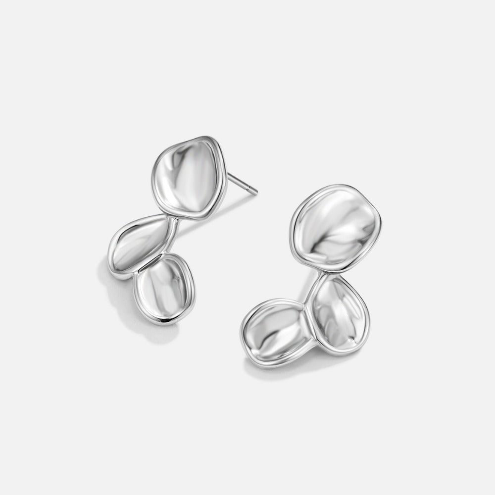 Boucles d'Oreilles Argent Pétales Tori