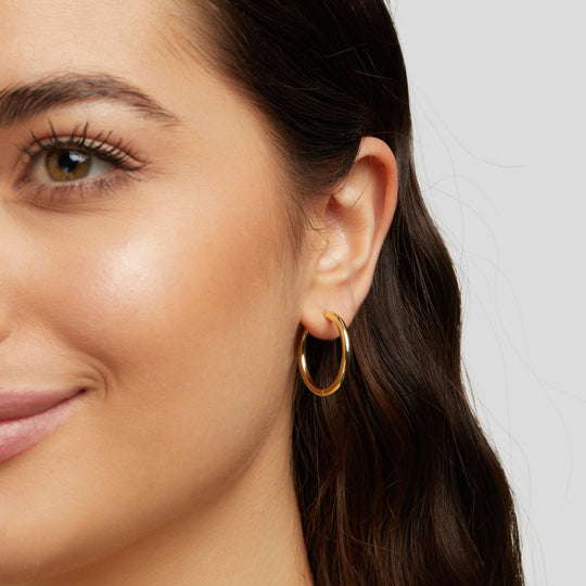 Ensemble de Boucles d'Oreilles Triple Anneau