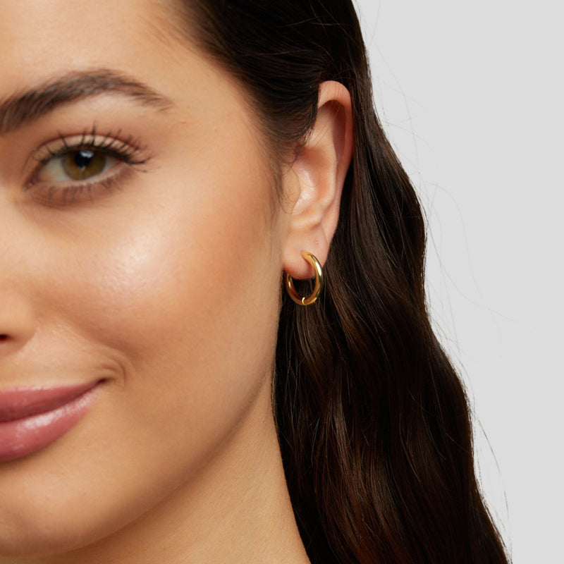 Ensemble de Boucles d'Oreilles Triple Anneau