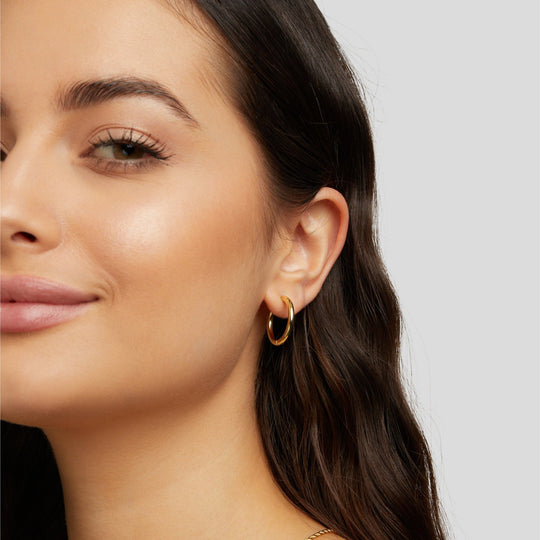 Ensemble de Boucles d'Oreilles Triple Anneau