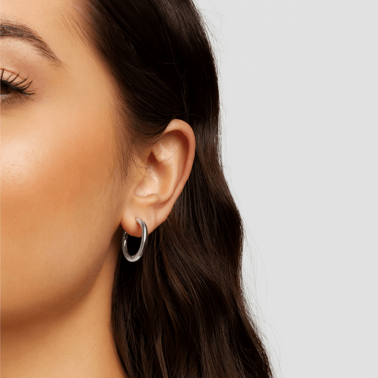 Boucles d'oreilles Triple Anneau Argent Set