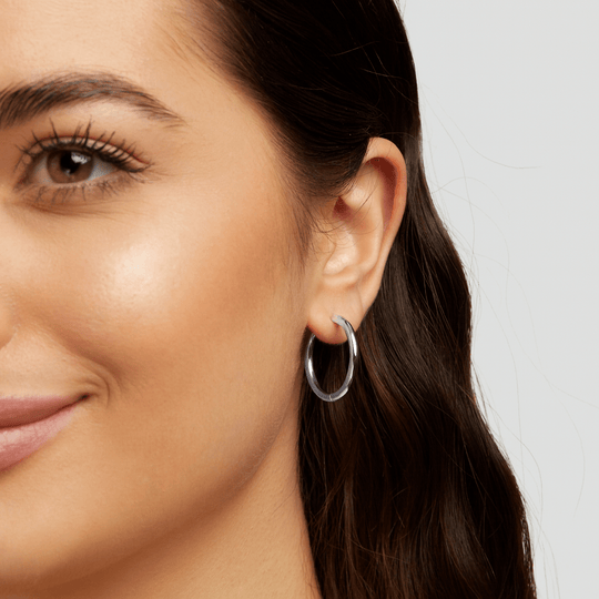 Boucles d'oreilles Triple Anneau Argent Set