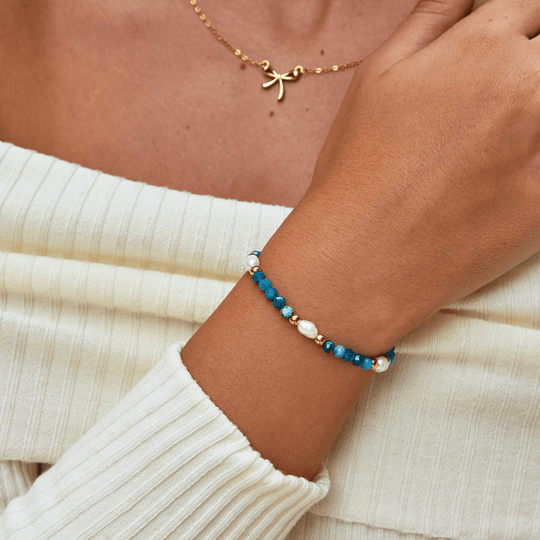 Bracelet en Perles Turquoise et Perles
