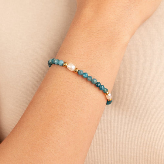Bracelet en Perles Turquoise et Perles