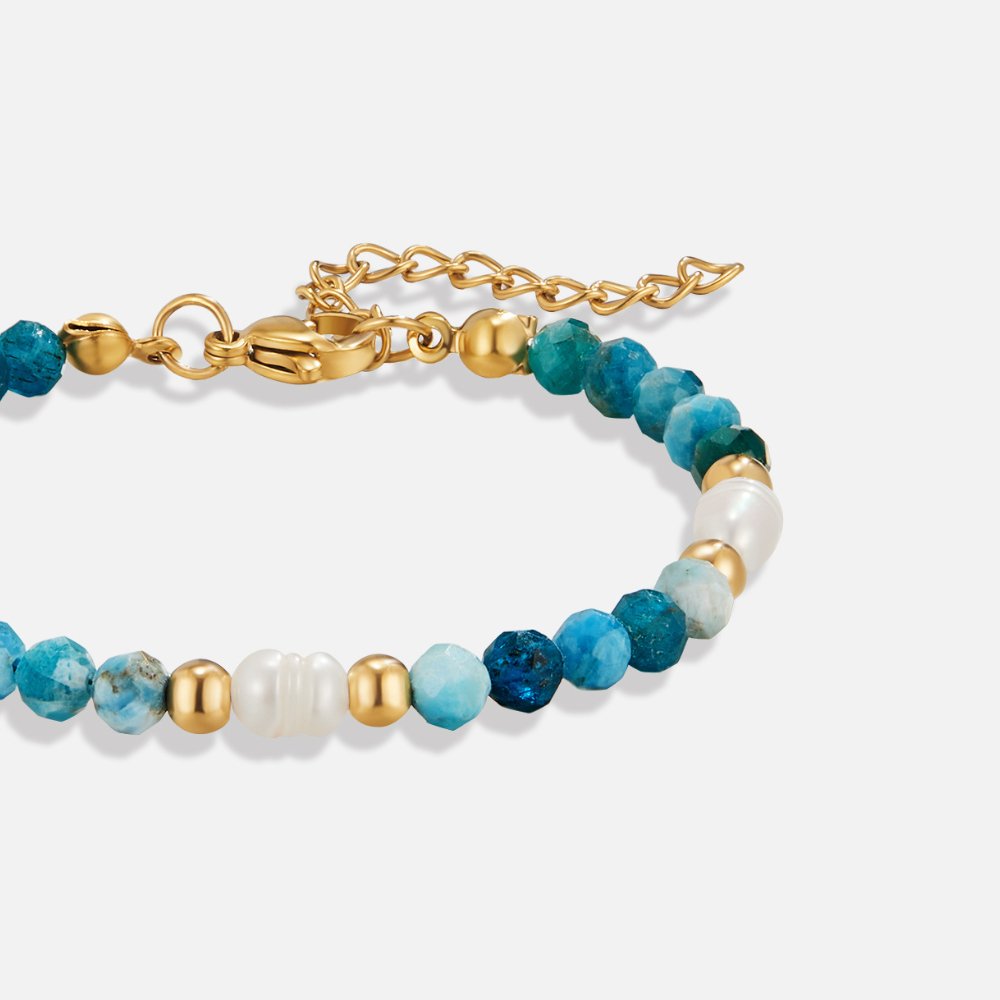 Bracelet en Perles Turquoise et Perles