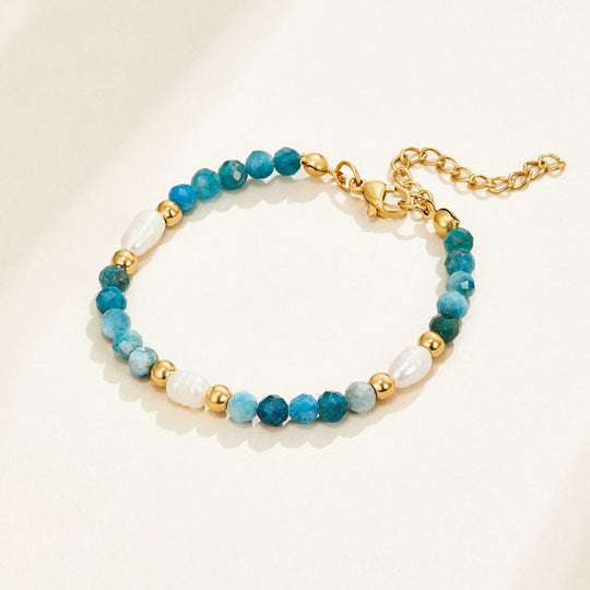 Bracelet en Perles Turquoise et Perles