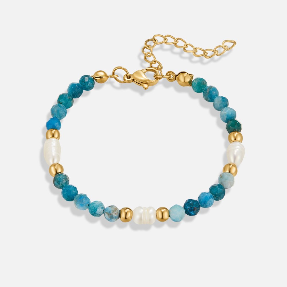 Bracelet en Perles Turquoise et Perles