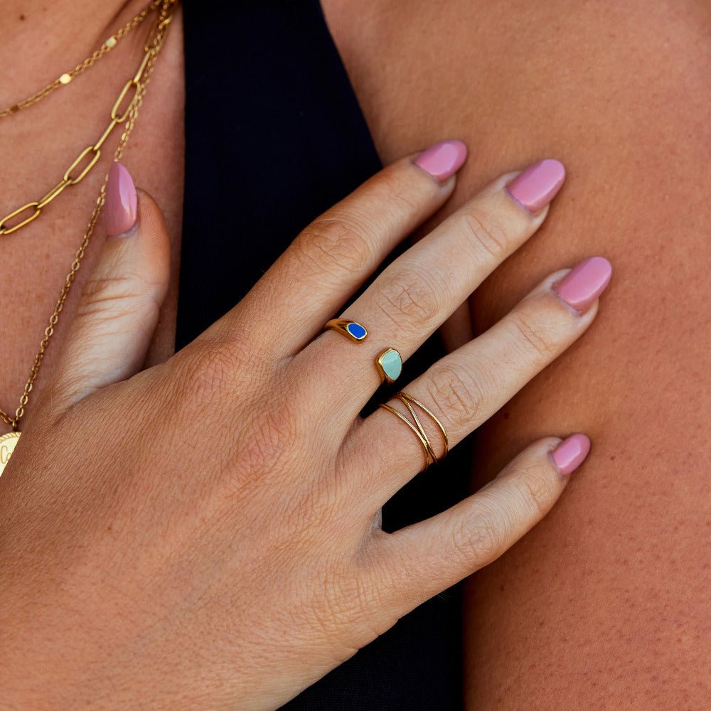 Bague enroulée Sahara Turquoise