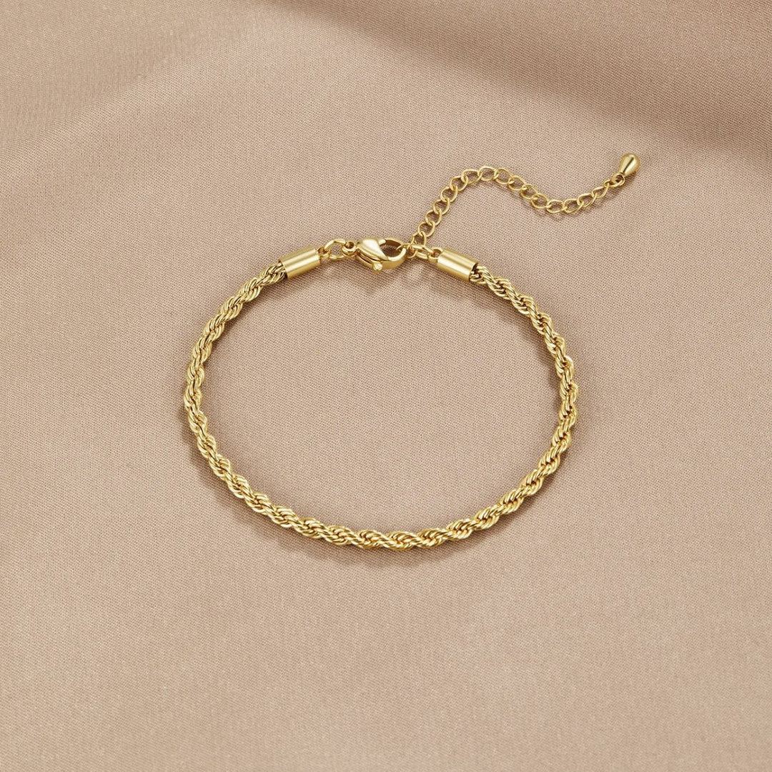 Bracelet tordu en or 18K