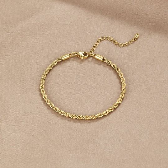 Bracelet tordu en or 18K