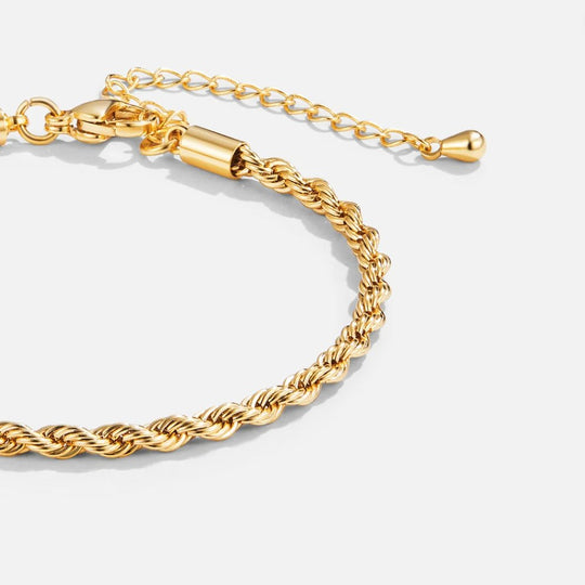 Bracelet tordu en or 18K