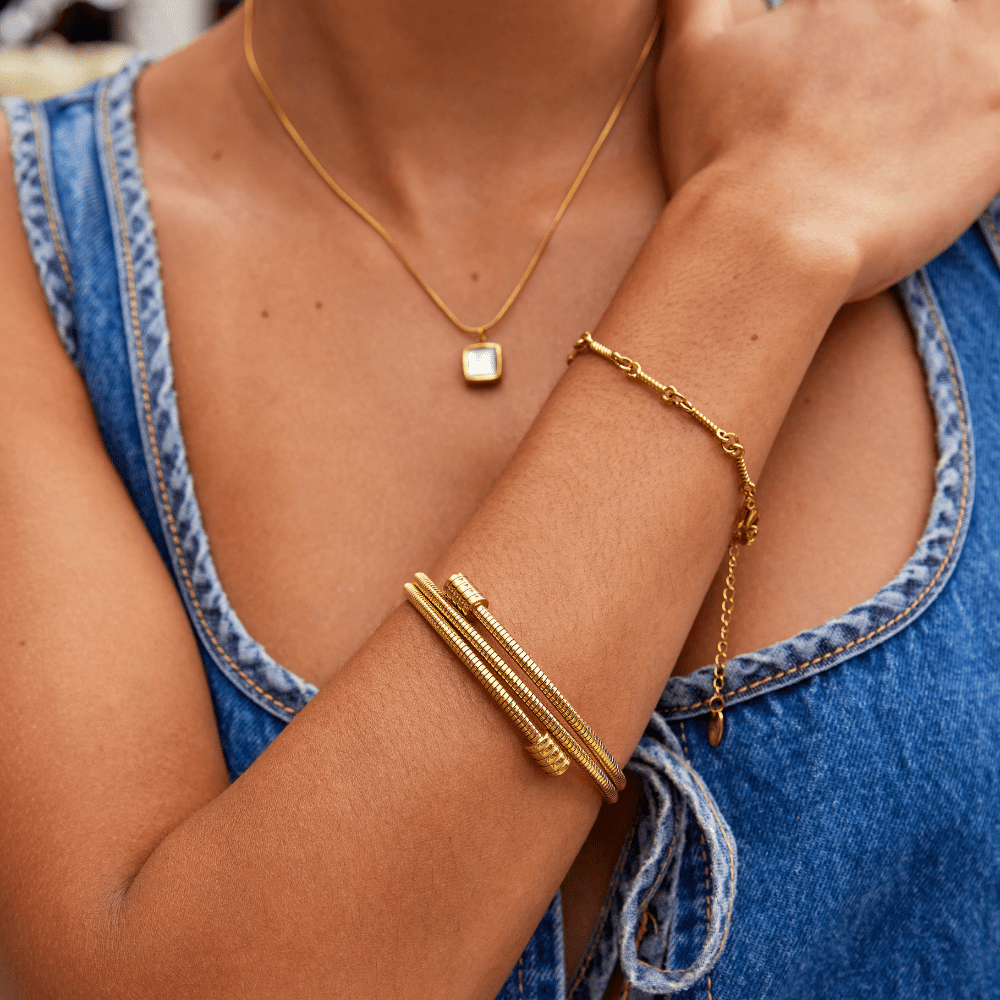 Bracelet en Or Torsadé
