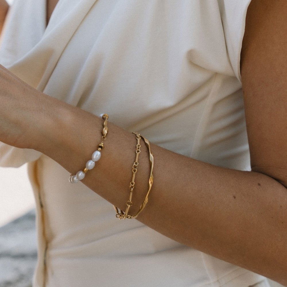 Bracelet en or tordu Imari