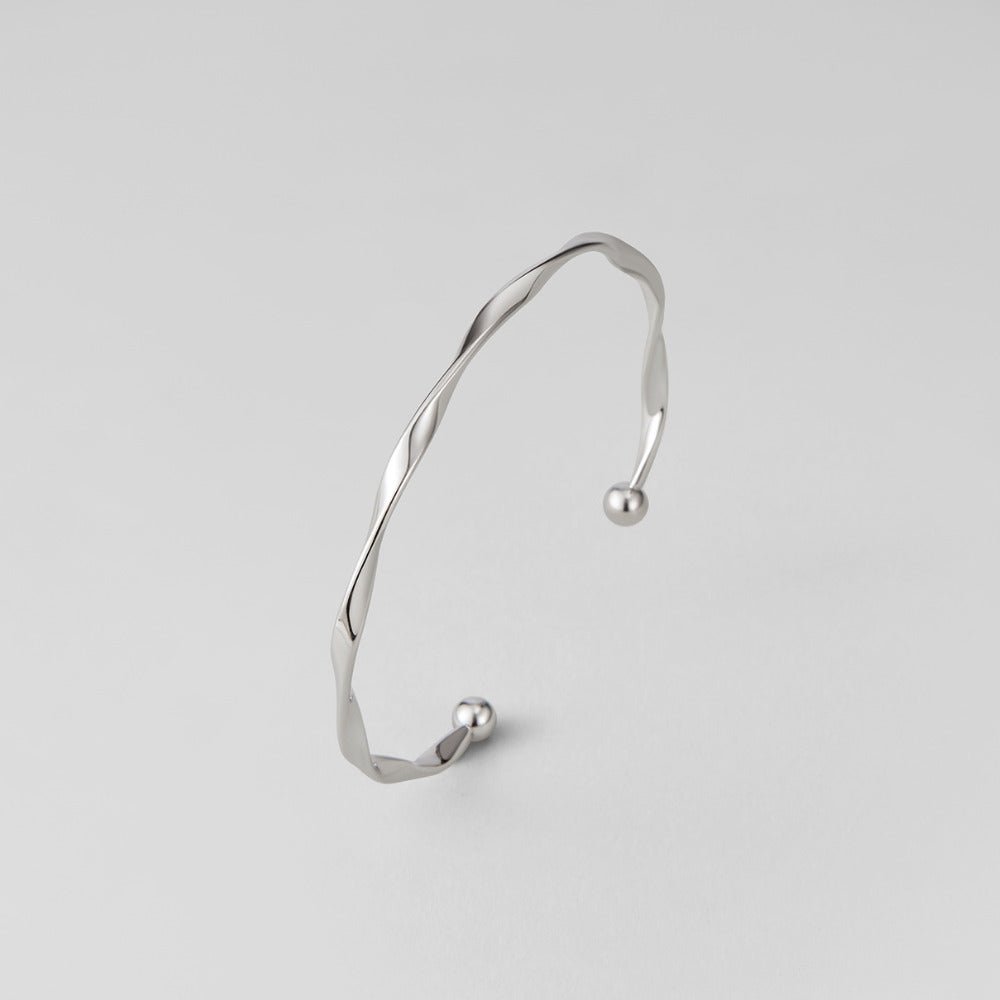 Bracelet en argent Imari torsadé