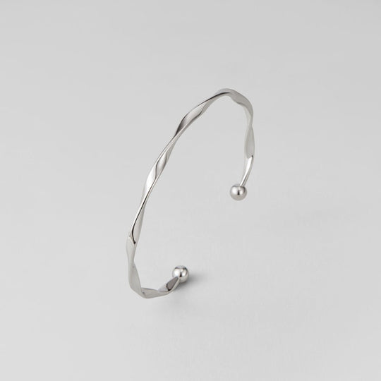 Bracelet en argent Imari torsadé