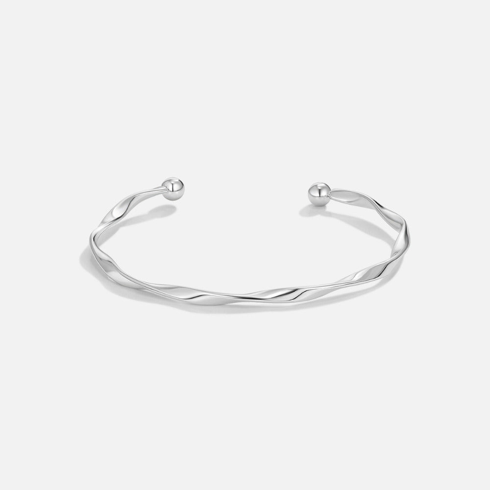 Bracelet en argent Imari torsadé