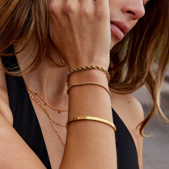 Bracelet superposé Twisted Leila