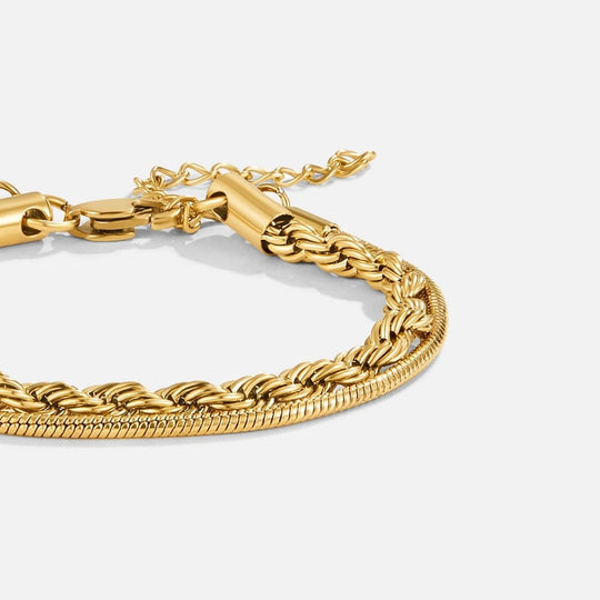 Bracelet superposé Twisted Leila