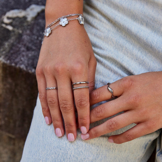 Bague en argent torsadée Tyra